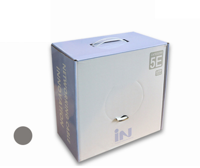 인네트워크 CAT.5E UTP 랜케이블 100M [1롤/박스] Gray [IN-5UTP100MG] INL119, 1개
