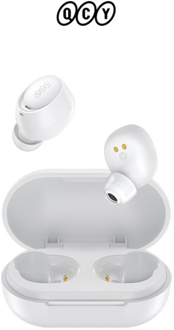 QCY ArcBuds Lite 入耳式真無線藍牙耳機 小體積 輕聽零負擔 公司貨, 白