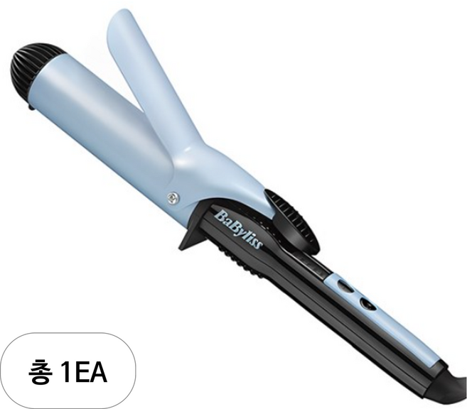 바비리스 40mm 글래머 볼륨 웨이브 봉고데기 2289XLK, 블루, 1세트