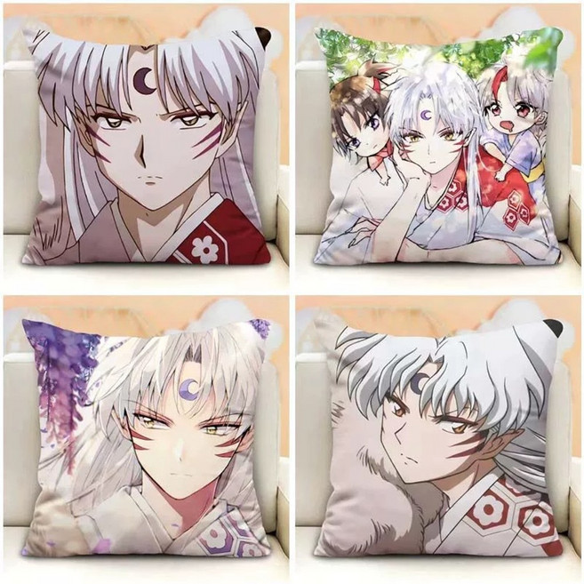 21종 이누야샤 셋쇼마루 사각쿠션 쿠션 베개 일러 피규어 인형 컬러 고화질 솜포함 굿즈 방석, 50 50, 옵션6