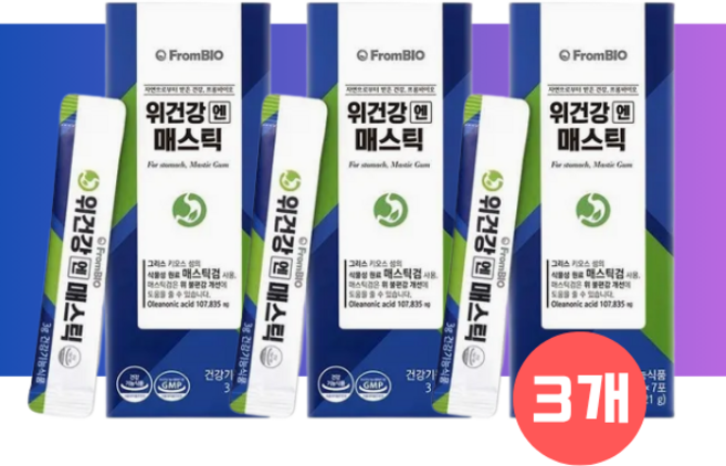 프롬바이오 위건강엔 매스틱 7포, 3개
