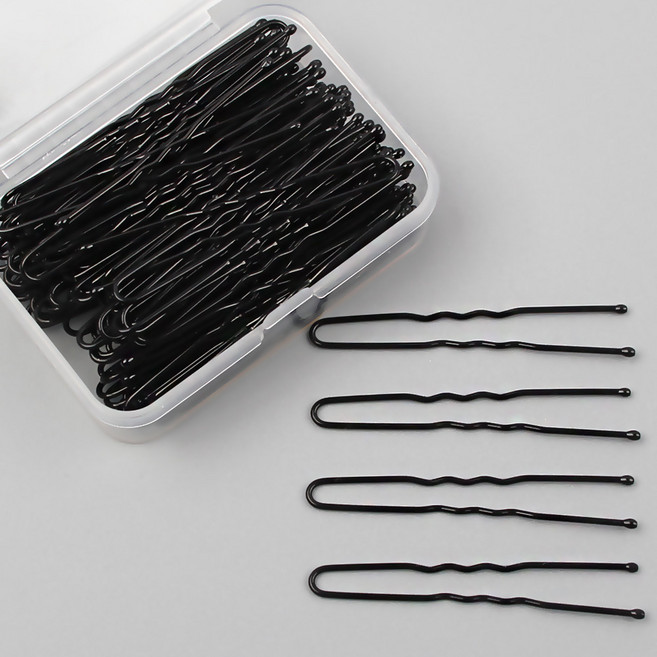 실핀 실삔 헤어핀 머리고정핀 얇은실핀 유핀 U핀 100P