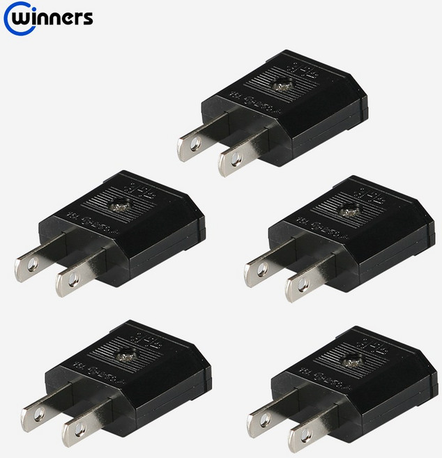 참조명 220V 변환 110V 돼지코 플러그 여행용 변환 어댑터, 5개