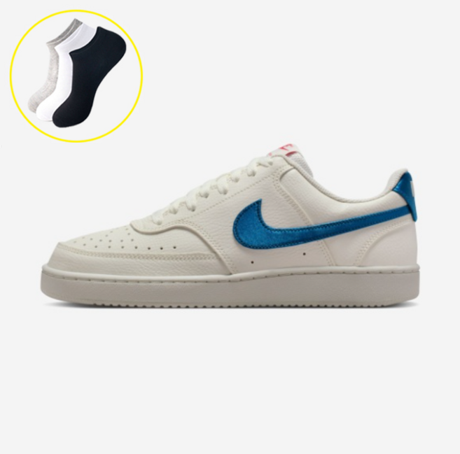 [국내매장판] 나이키 우먼스 코트 비전 로우 스니커즈 + 데일리양말 증정