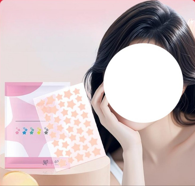 별모양 여드름패치 워터밤 귀여운 페스티벌 스팟 별 패치 여드름, 1개, 티그린 40개입