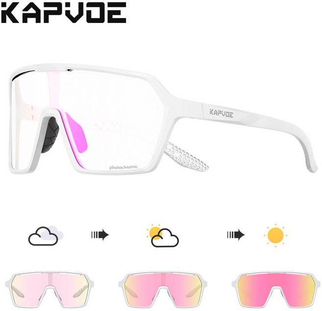 KAPVOE 전문가용 편광 미러 사이클링 선글라스 자전거 고글 방풍/방진 아웃도어 등산 하이킹용, 04, 1개