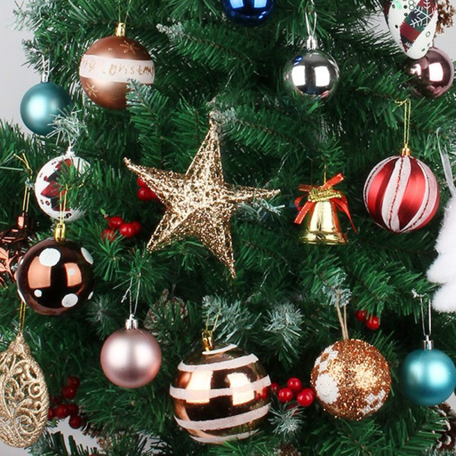 위시 트리 장식 벽 소품 크리스마스 데코 무광볼 유광볼 오너먼트, 6cm성탄볼-실버(무광4P), 1세트