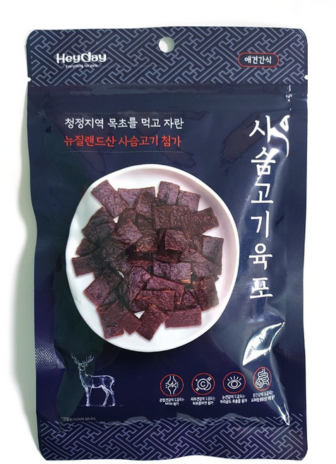 헤이데이 사슴고기육포 70g 1개, 사슴고기
