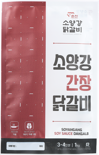 춘천소양강닭갈비 간장닭갈비 3~4인분 1kg, 1개