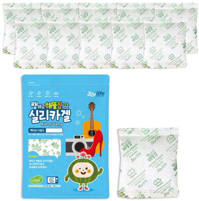 쨍하고해뜰집 실리카겔 부직포 100g 식품용 제품용 제습제 습기제거제 방습제, 10개