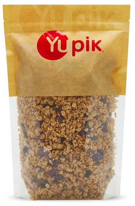 Yupik 그래놀라 시리얼 청키 베리 패치 1kg(2.2파운드) 귀리 건포도 크랜베리 꿀의 그래놀라 믹스 (1팩), 1kg
