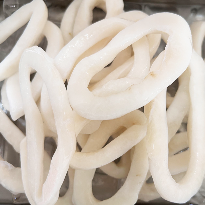 냉동 오징어링 오징어튀김 짬뽕 손질 업소용, 1개, 오징어링 탈피(껍질X) 4kg(400gx10팩)