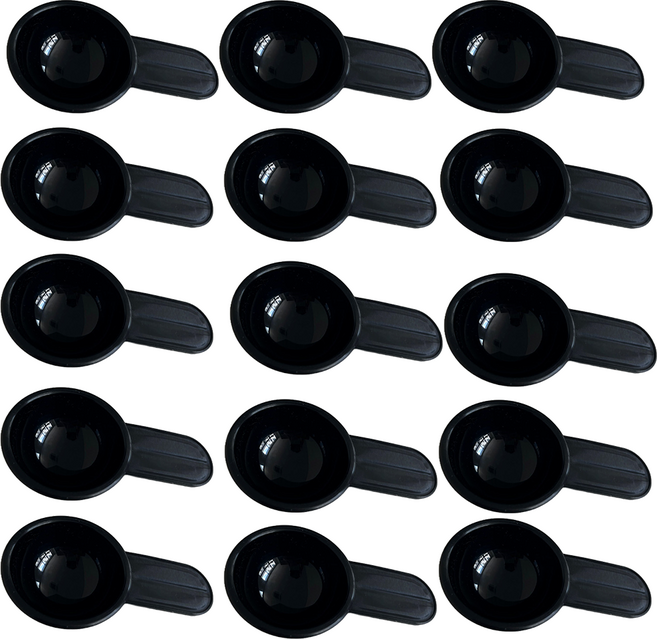 뉴앤룩 국내 제조 넓은 분말 계량 스푼 30g 15개입, 블랙