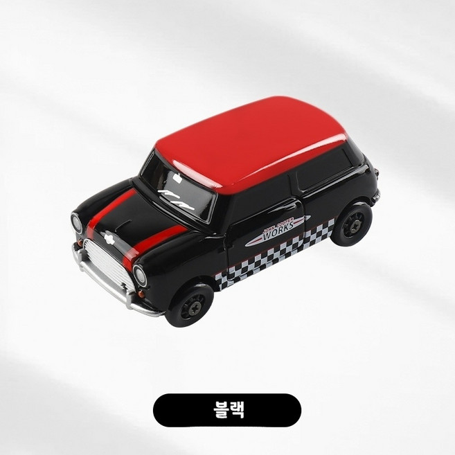 무무상회 미니쿠퍼 호환 자동차모형 자동차모양차키커버 미니카 키케이스, 블랙, 1개