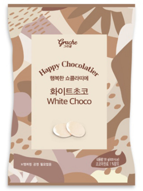 행복한쇼콜라띠에 화이트초코, 100g, 1개