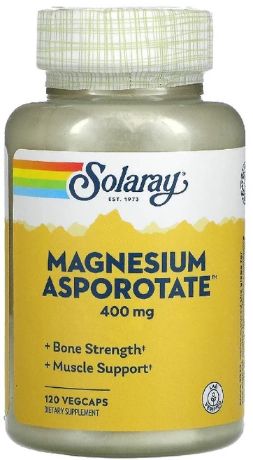 Solaray 마그네슘 아스포로테이트 200mg 베지 캡슐 120정, 120 개, 1개 - 쿠팡