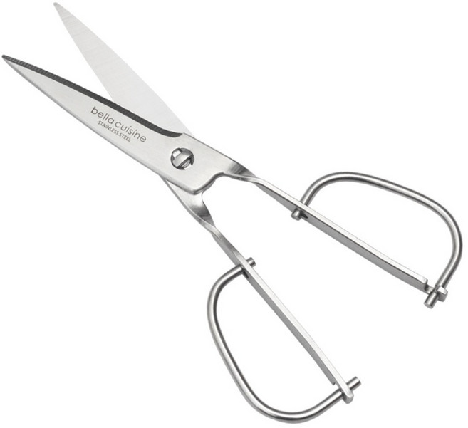 bella cuisine 不鏽鋼高級廚房剪刀, 銀色, 1支