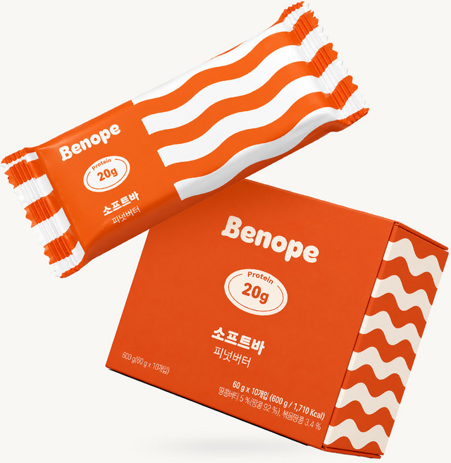 베노프 소프트 프로틴바 피넛버터 10p, 600g, 1개