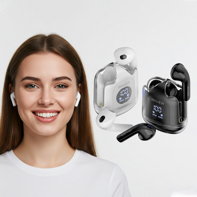 아이리버 무선이어폰1위 가성비 블루투스 이어폰, 아이리버 G08-블랙