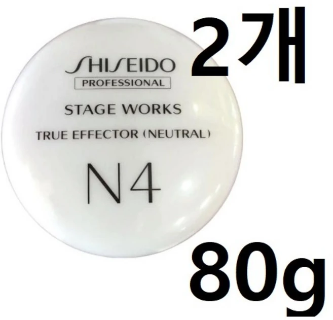 시세이도 스테이지 웍스 트루 이펙터 N4 (NEUTRAL), 2개, 80g - 쿠팡