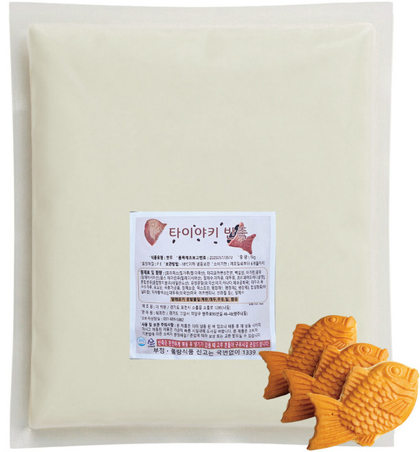 메리푸드 붕어빵 반죽 5kg, 1개