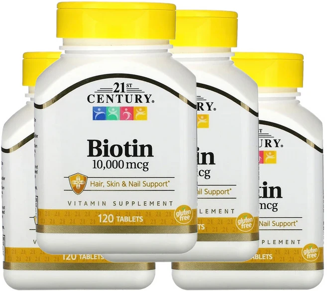 21세기센츄리 비오틴 10 000mcg 120정, 4팩 - 쿠팡