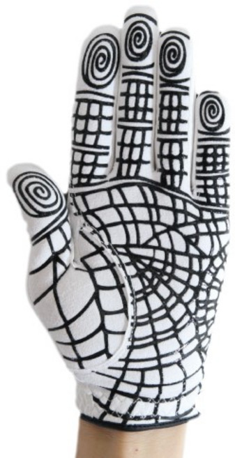 몽키그립 스파이더 실리콘 기능성 우중 미끄럼 방지 깨백 골프장갑 남성 여성 왼손 오른손, 레드