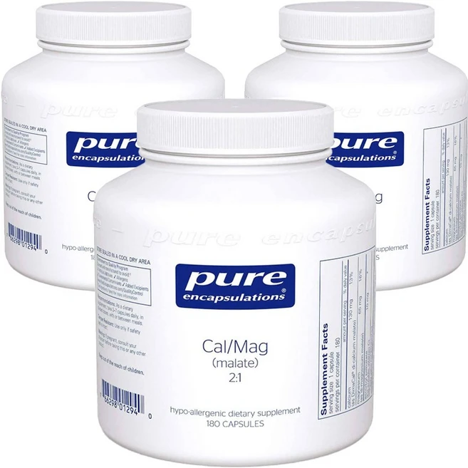 퓨어인캡슐레이션 Cal/Mag 2:1 캡슐, 3개, 180정 - 쿠팡