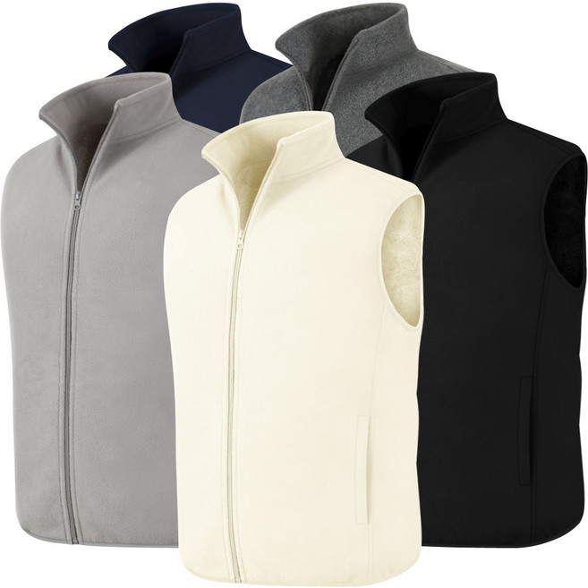 여성 골프웨어 상의 골프 후리스 조끼 양털 집업 기모 골프복 베스트 빅사이즈 S~4XL