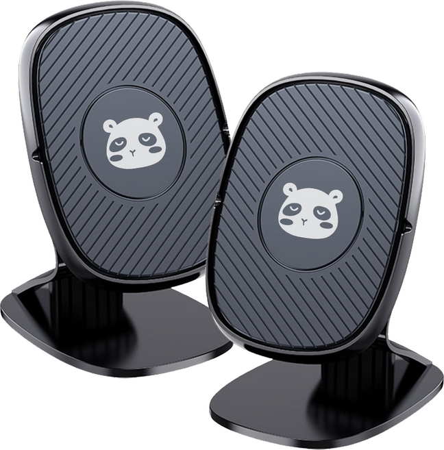 믿추 차량용 태블릿거치대 자석 대시보드 마그네틱 아이패드 갤럭시탭, 2개, 블랙 숏바디