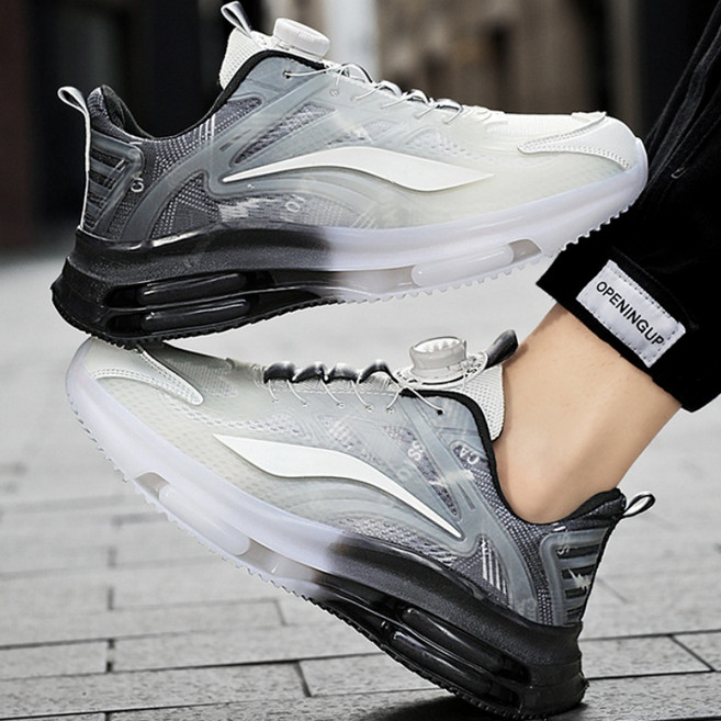 남성용 발편한 경량 다이얼 운동화 워킹화 런닝화 쿠션충격흡수 스니커즈