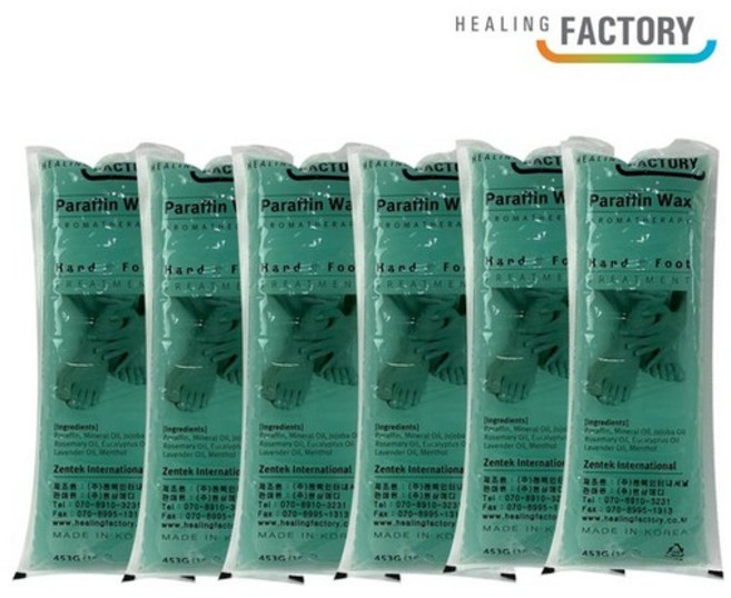 힐링팩토리 고급형 아로마 파라핀왁스 1박스6개입 파라핀, 없음