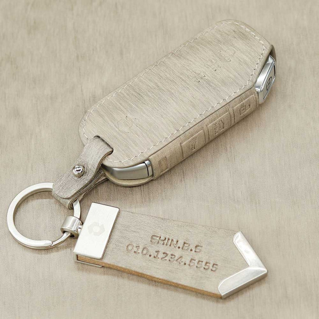 더레이즈 발칸노블 더뉴 셀토스 키케이스 무료 이니셜 각인, 발칸노블 K-05 (5버튼), 정자체(대문자) 필수입력기재, 아이보리