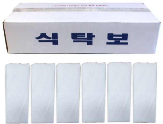 요리를그리다 한번에 접혀 있는 평판형 횟집 비닐 식탁보, 1개, 300개입