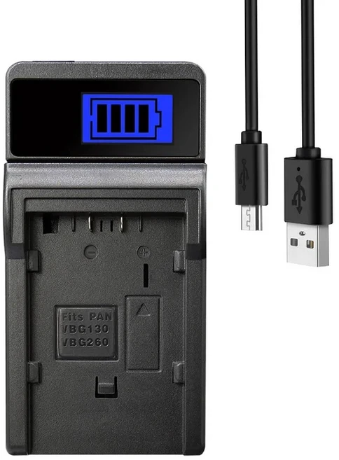호환 파나소닉용 VW-VBG130 배터리 SDR-H20 HDC-SD1 W28 1500mah 충전기, 04 1Charger