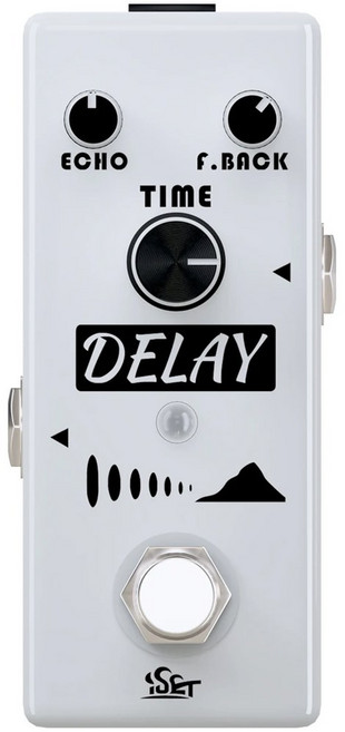 기타이펙터 ISET 일렉트릭 기타 이펙트 페달 오버드라이브 바이패스 디스토션 부스터 컴프레서 퍼즈 플랜저 트루 부품, PD-6 Delay