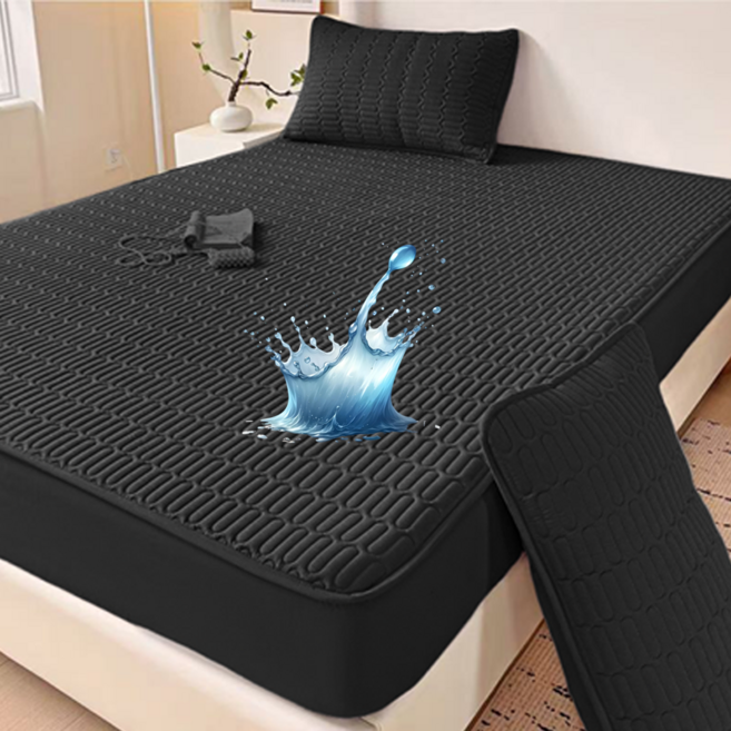 헤디야 방수 항균 누빔 매트리스커버 + 베개커버 세트