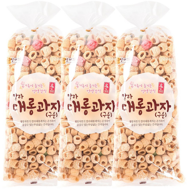 근영제과 소금 구운 대롱과자, 120g, 3개