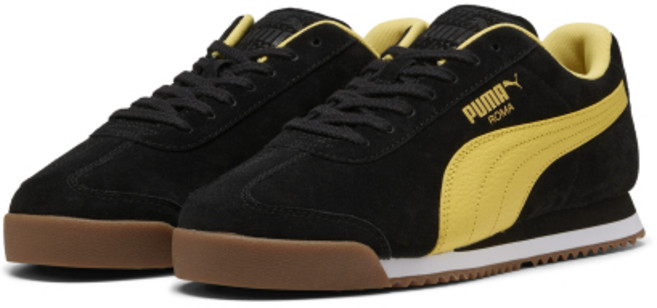 [국내매장정품] 푸마 PUMA 로마 스웨이드 - 블랙:써니옐로우 398635-06 153629