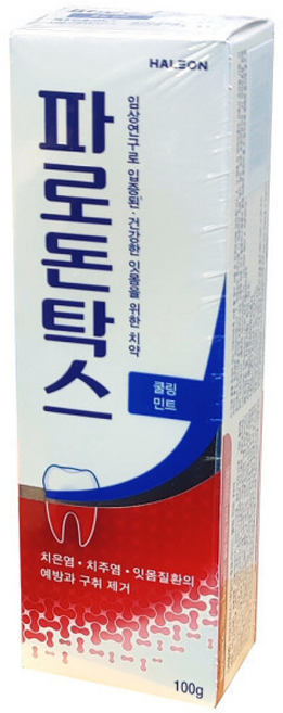 파로돈탁스 쿨링 민트 치약 구취제거 코스트코, 12개입, 100g, 1개