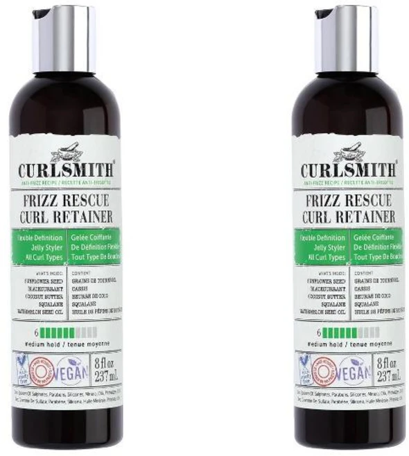 CURLSMITH 컬스미스 프리즈 레스큐 컬 리테이너 8 fl oz 2팩, 237ml - 쿠팡