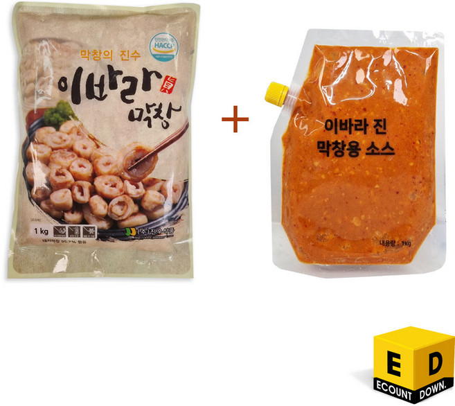 대구 달구벌 이바라 생막창 1kg+막창소스 1kg, 2개, 1kg