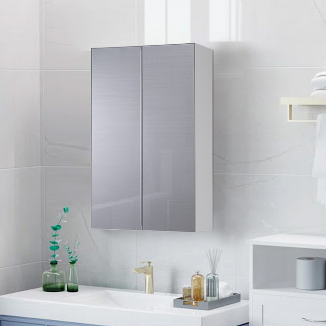 수아바스 아트실버 화장실 수납장 욕실장 욕실 수건장 정리함, 강화플라스틱 욕실수납장