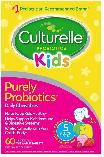 Culturelle 컬처렐 키즈 츄어블 프로바이오틱 60정 2병, 2개