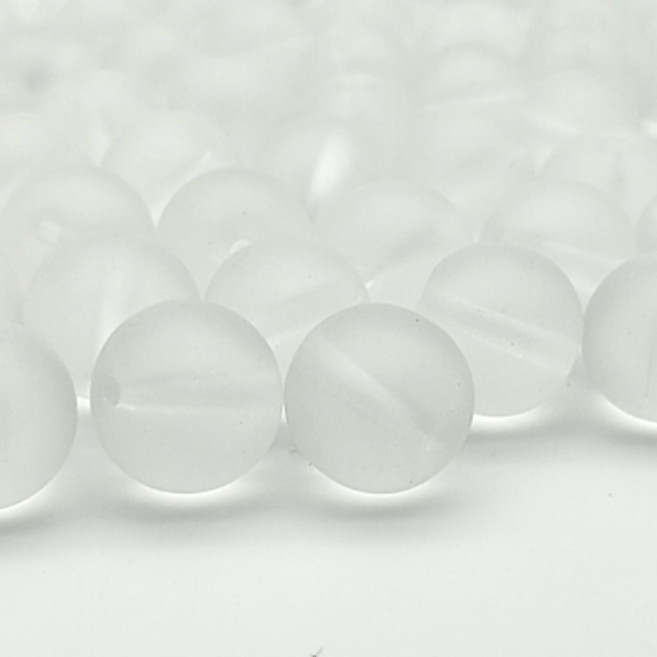 [모크재료방] 무광백수정 12mm, 100개, 투명