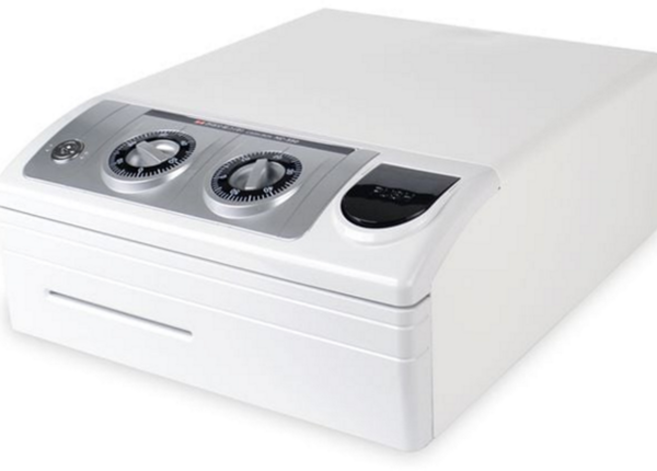 카운터 금고 슬라이딩 원터치 탁상용 업소용 금고 서랍형 안전 지폐 투입구 동전