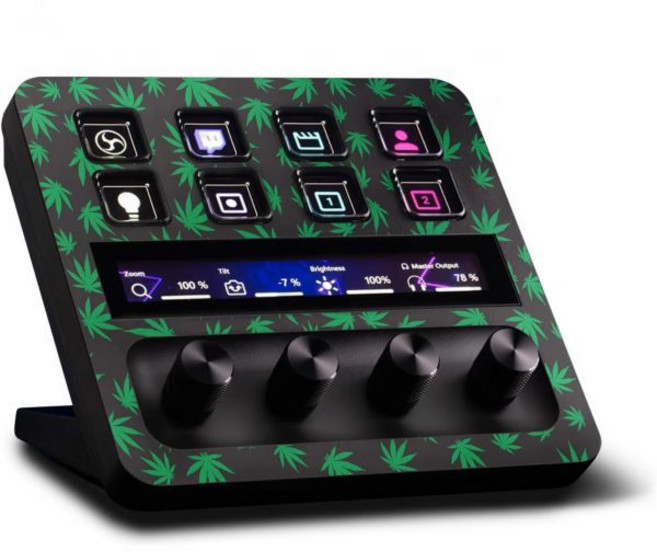 MightySkins 엘가토 스트림덱+ 플러스 호환 보호필름 스킨, Marijuana, 1개