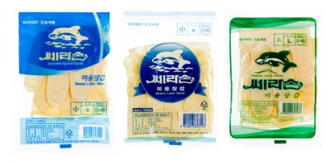 미네끄네 미니사이즈 다용도고무장갑 쎄라손 미용장갑 대 중 소 1p 10p 100p, 10개