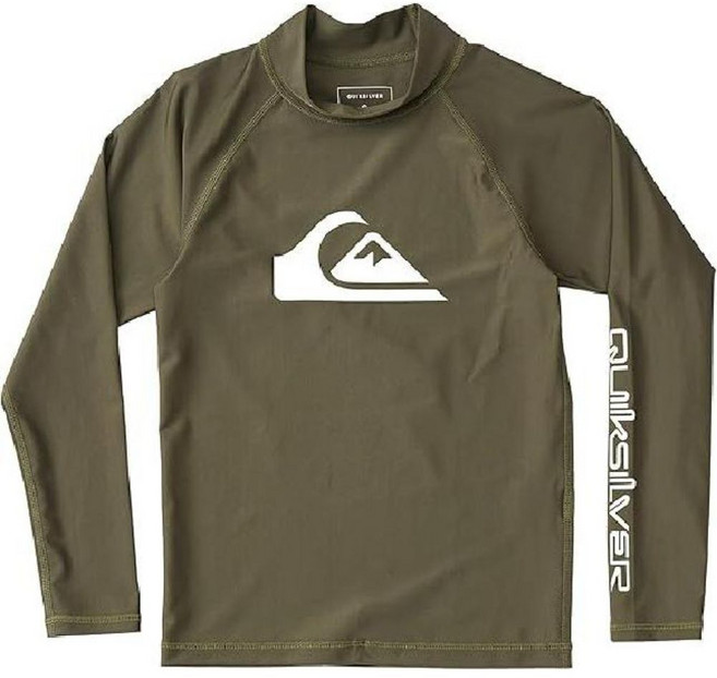 퀵실버 키즈 긴팔 래쉬가드 수영복 KLY251001 올리브 남아 여아 어린이 아기 주니어