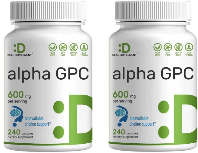 DEAL SUPPLEMENT 딜서플리먼트 알파GPC 600mg 240정 x 2통, 2개 - 쿠팡